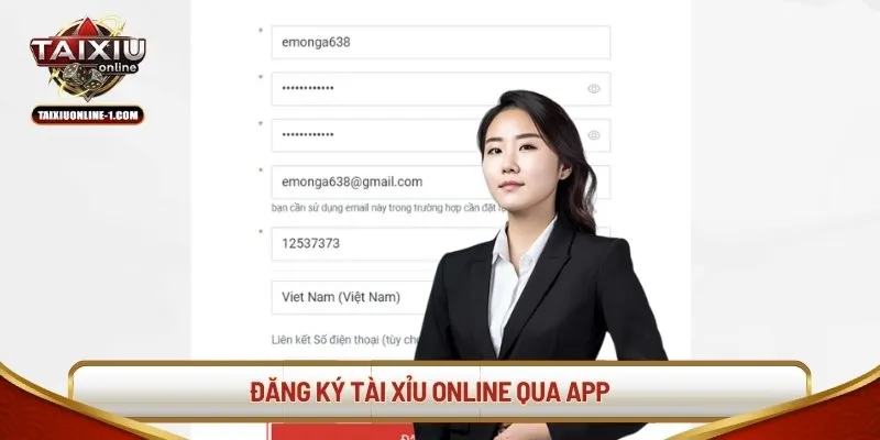 Đăng ký tài xỉu online qua app