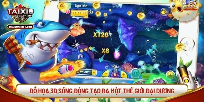 Đồ họa 3D tạo ra một thế giới đại dương chân thực