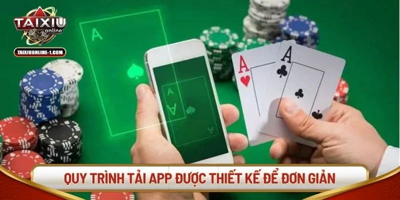 Quy trình tải app được thiết kế để đơn giản, dễ thực hiện.