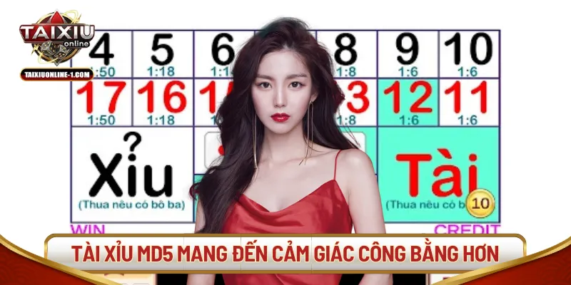 Tài xỉu MD5 mang đến cảm giác công bằng hơn