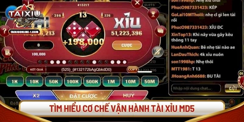 Tìm hiểu cơ chế vận hành tài xỉu MD5