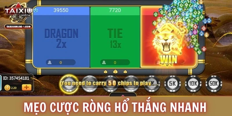 Mẹo cược Rồng Hổ thắng nhanh